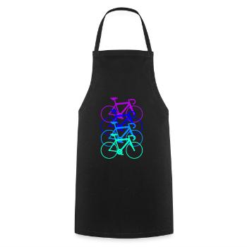 Rennrad Triathlon Fahrrad Geschenk Radfahrer Damen - Kochschürze - Schwarz - Vorne - AI Model Male 185 dark (185cm)