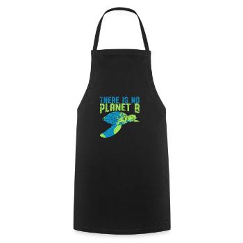 No Planet B - Tablier de cuisine - noir - Devant - AI Model Male 185 dark (185cm)