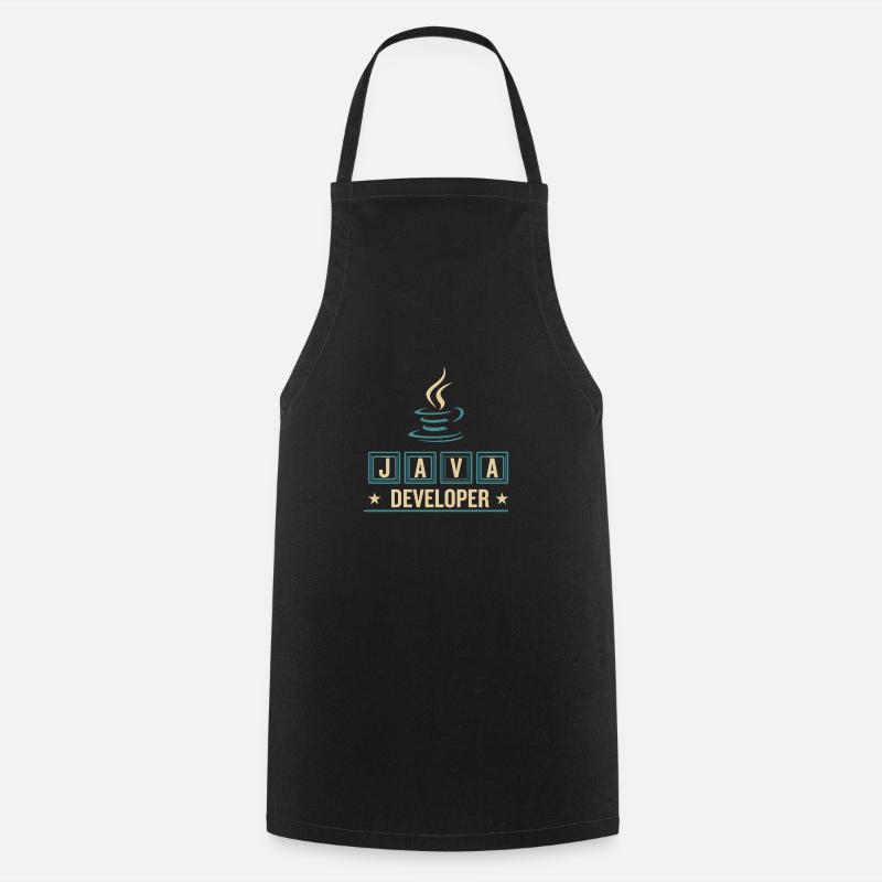 Café Java Developer Coffee - Tablier de cuisine - noir