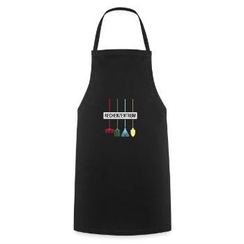 Rechenzentrum Gärtner - Kochschürze - Schwarz - Vorne - AI Model Male 185 dark (185cm)