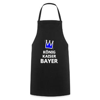 Kaiser aus Bavaria - Kochschürze - Schwarz - Vorne - AI Model Male 185 dark (185cm)