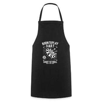 Cadeau pour le joueur de fléchettes amusant qui - Tablier de cuisine - noir - Devant - AI Model Male 185 dark (185cm)