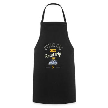 J peux Pas J Ai Road Trip - Tablier de cuisine - noir - Devant - AI Model Male 185 dark (185cm)
