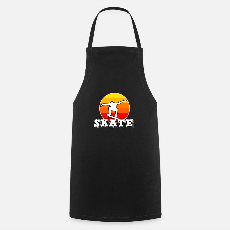 skate - Cooking Apron - black