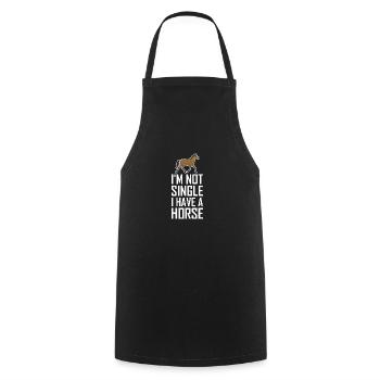 cheval - Tablier de cuisine - noir - Devant - AI Model Male 185 dark (185cm)
