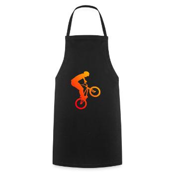 BMX Bike Women BMX Cycling Bike Men - Cooking Apron - black - Front - AI Model Male 185 dark (185cm)