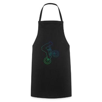 Femmes Hommes BMX vélo vélo vélo bmx - Tablier de cuisine - noir - Devant - AI Model Male 185 dark (185cm)