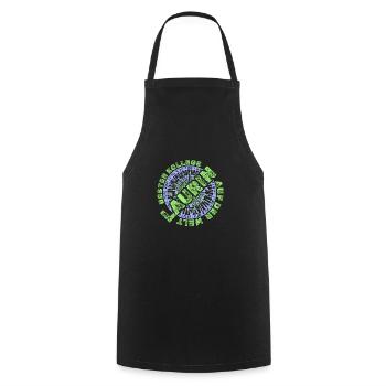 Chef Job Mitarbeiter Vorname Laurin - Kochschürze - Schwarz - Vorne - AI Model Male 185 dark (185cm)