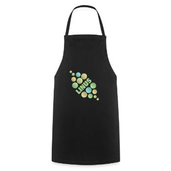 Gift idea Linus - Cooking Apron - black - Front - AI Model Male 185 dark (185cm)