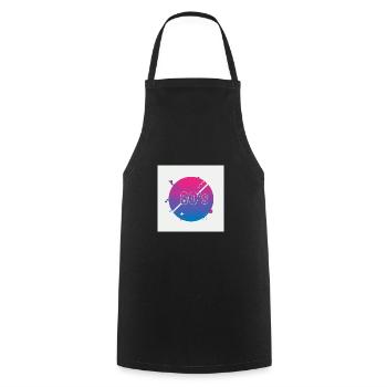80s Vibes - Retro Revival - Cooking Apron - black - Front - AI Model Male 185 dark (185cm)