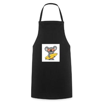 Surfing koala with sunglasses - Cooking Apron - black - Front - AI Model Male 185 dark (185cm)