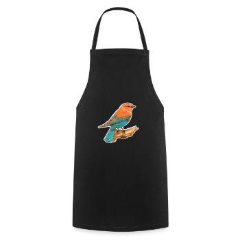 Oiseau fantastique - Tablier de cuisine - noir - Devant - AI Model Male 185 dark (185cm)
