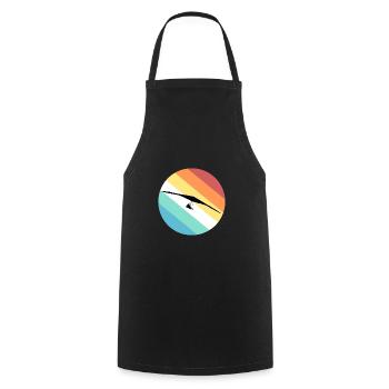 Hang glider - Cooking Apron - black - Front - AI Model Male 185 dark (185cm)