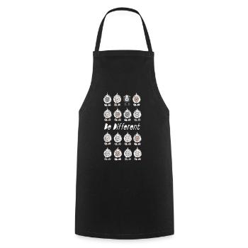 Be Different Moutons - Tablier de cuisine - noir - Devant - AI Model Male 185 dark (185cm)