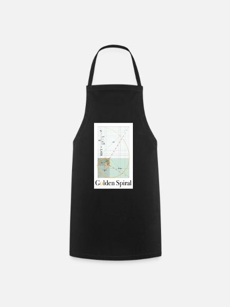 Golden Spiral - Tablier de cuisine - noir