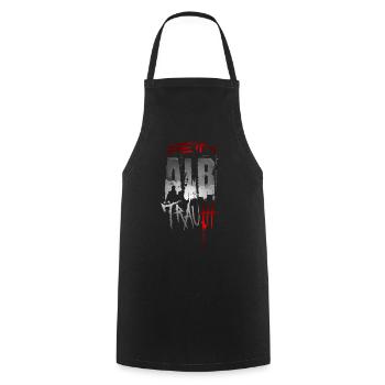 Dein Albtraum - Psycho Rausch Horror - Kochschürze - Schwarz - Vorne - AI Model Male 185 dark (185cm)