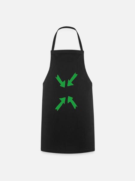 green in focus - Cooking Apron - black