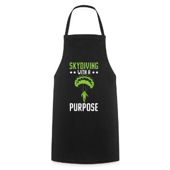Paratroopers Skydiving Skydiving - Cooking Apron - black - Front - AI Model Male 185 dark (185cm)