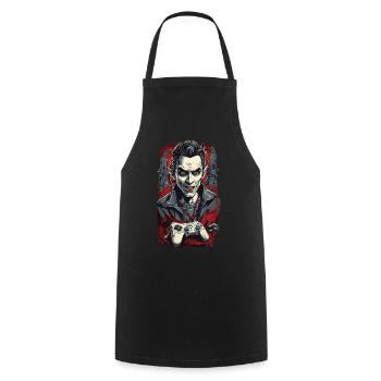 Conception de joueur de goule vampire pour Halloween - Tablier de cuisine - noir - Devant - AI Model Male 185 dark (185cm)