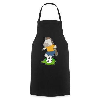 Pferd Fußballspieler Fußball - Kochschürze - Schwarz - Vorne - AI Model Male 185 dark (185cm)