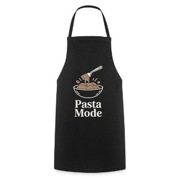 Mode des pâtes - Tablier de cuisine - noir - Devant - AI Model Male 185 dark (185cm)