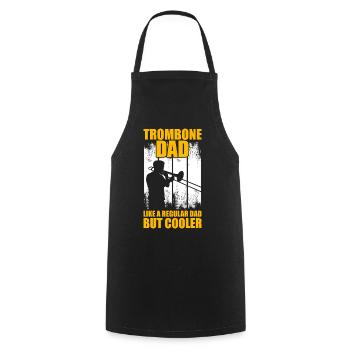 Trombone Dad Trombone Trombone Player Trombonist - Cooking Apron - black - Front - AI Model Male 185 dark (185cm)