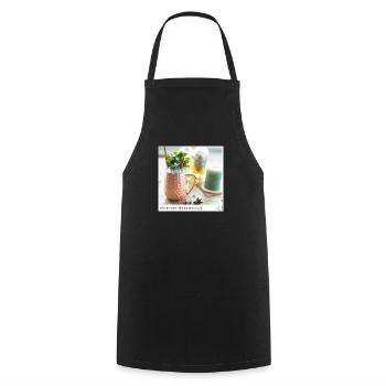 Globetrotter - Moscow mule - Kochschürze - Schwarz - Vorne - AI Model Male 185 dark (185cm)