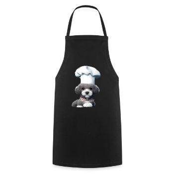 Caniche Cuisiniers Caniche Chiot Chien Chiot Propriétaire de chien - Tablier de cuisine - noir - Devant - AI Model Male 185 dark (185cm)