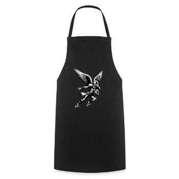 Angel Plays American Football ENFLAMED - Cooking Apron - black - Front - AI Model Male 185 dark (185cm)