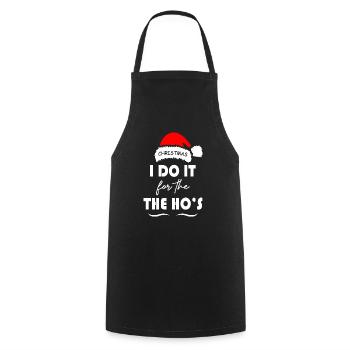 I Do It for the The Ho s Christmas - Kochschürze - Schwarz - Vorne - AI Model Male 185 dark (185cm)