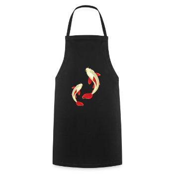 Kois - Tablier de cuisine - noir - Devant - AI Model Male 185 dark (185cm)