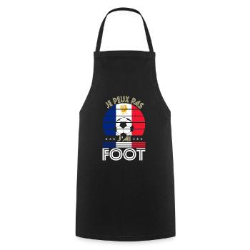 Football Gift Idea I Can't I Have Foot France - Cooking Apron - black - Front - AI Model Male 185 dark (185cm)