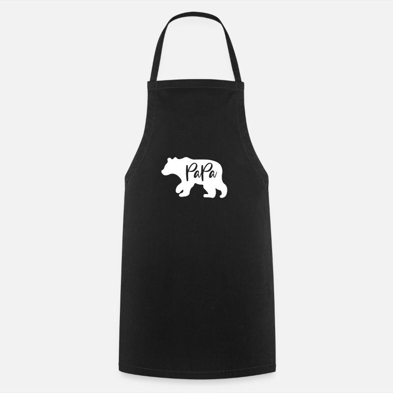 Papa Ours - Tablier de cuisine - noir