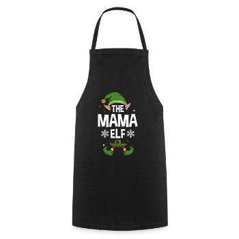 Group Matching Family Christmas Gift Elf - Cooking Apron - black - Front - AI Model Male 185 dark (185cm)