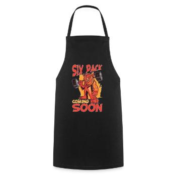 Pack de six bientôt disponible 90 - Tablier de cuisine - noir - Devant - AI Model Male 185 dark (185cm)