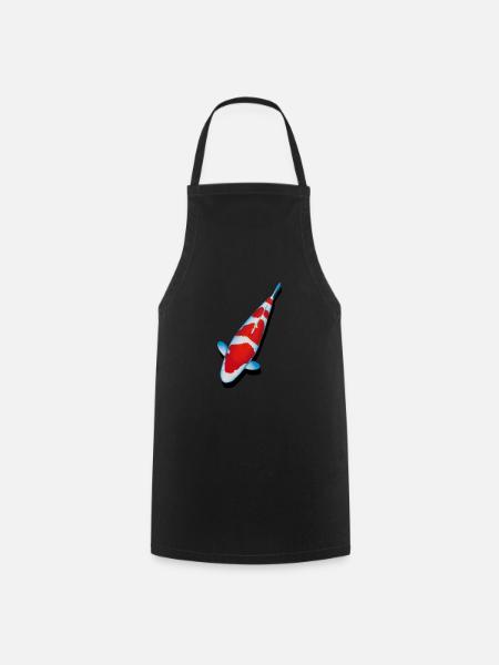 Carpe KOI KOHAKU - Tablier de cuisine - noir