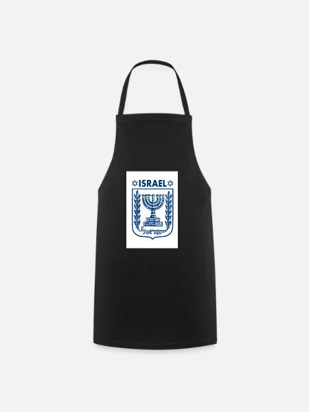 Israel logo Wappen - Kochschürze - Schwarz