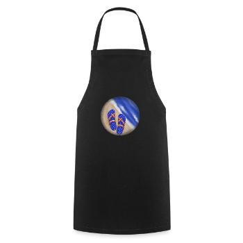 American Beach - Cooking Apron - black - Front - AI Model Male 185 dark (185cm)
