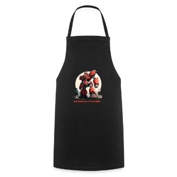 Crush them now - Cooking Apron - black - Front - AI Model Male 185 dark (185cm)