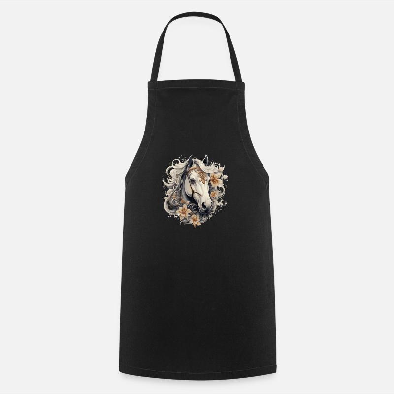 Horse dream - Cooking Apron - black