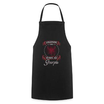 Horoscope Constellation du Zodiaque Personnage - Tablier de cuisine - noir - Devant - AI Model Male 185 dark (185cm)