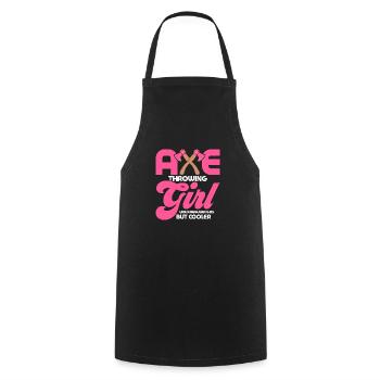 Axe Throwing Girl Like A Regular Girl Hatchet Ax T - Kochschürze - Schwarz - Vorne - AI Model Male 185 dark (185cm)