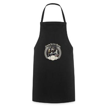 Poker Sloth Night - Faultier Poker Nacht - Cooking Apron - black - Front - AI Model Male 185 dark (185cm)