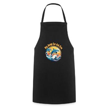 My Jump for Joy Era - Cooking Apron - black - Front - AI Model Male 185 dark (185cm)
