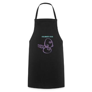 HalloweenYokai 2 - Cooking Apron - black - Front - AI Model Male 185 dark (185cm)