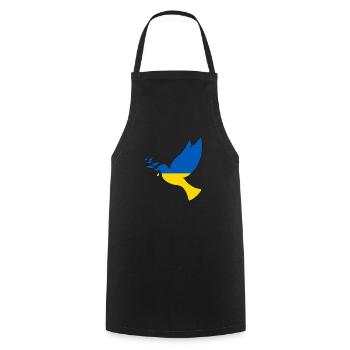 peace for ukraine - Cooking Apron - black - Front - AI Model Male 185 dark (185cm)