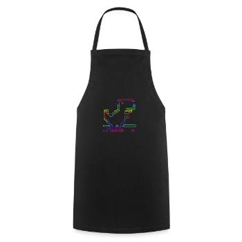 8bitletsgovector - Cooking Apron - black - Front - AI Model Male 185 dark (185cm)