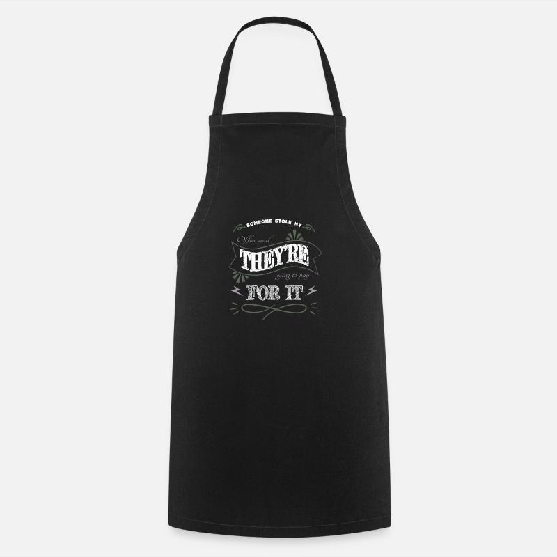 programming cool computer present bio hack - Cooking Apron - black
