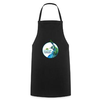 Peacock - Cooking Apron - black - Front - AI Model Male 185 dark (185cm)