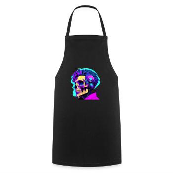 Musique jusqu’à la mort - Tablier de cuisine - noir - Devant - AI Model Male 185 dark (185cm)